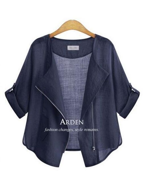 

women spring summer female sunscreen coat basic casual pink navy preppy style zipper short thin jacket coats outerwear tide, Black;brown