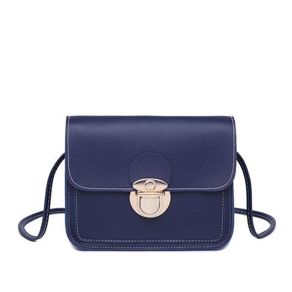 

women's bag stall supply of goods wholesale 2018 autumn and winter casual new style package cover type lock shoulder change squa, Black