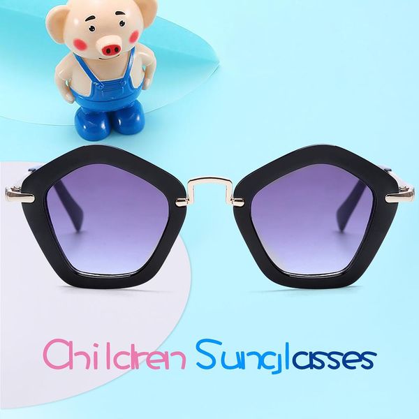 

bingking металлический каркас polygon очки детские солнцезащитные очки детские солнцезащитные очки square младенца вс-затенения очки uv400 м, Blue