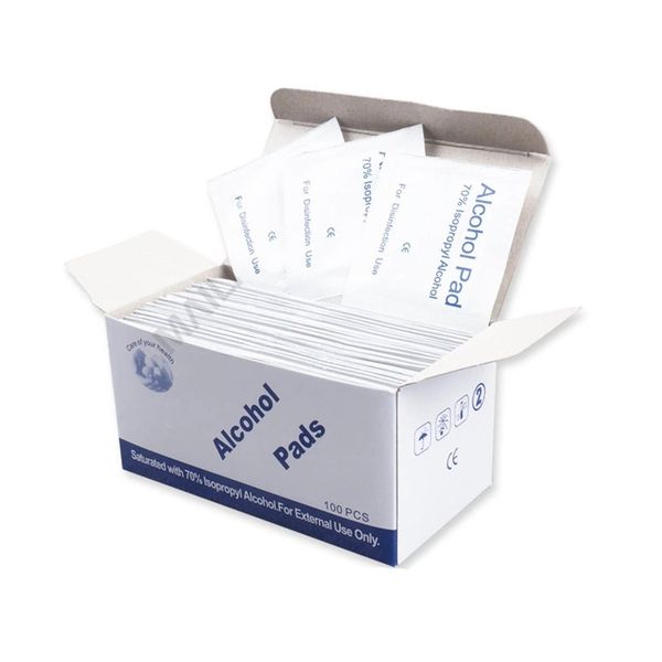 

100pcs disposable alcohol disinfection cotton pad disposable cotton sterilization alcohol wipe pad first aid disinfection