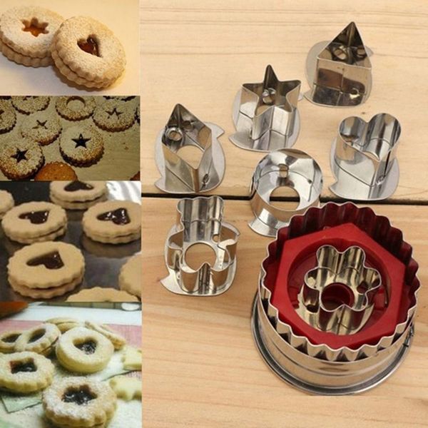 

7pcs неѬжавеей али fancy нале Ѭамки cake mold fondant mold cookie cutter