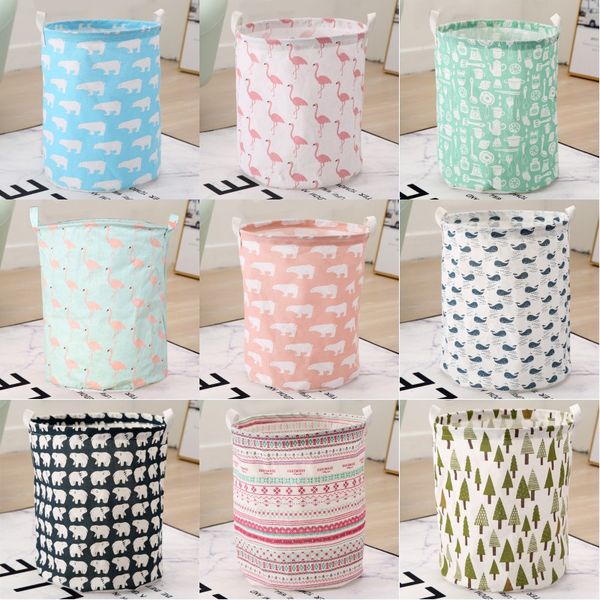 

корзины для хранения грязной одежды износостойкие складные мешки ins круглый хлопок постельное белье дышащий стиральная корзина для хранения