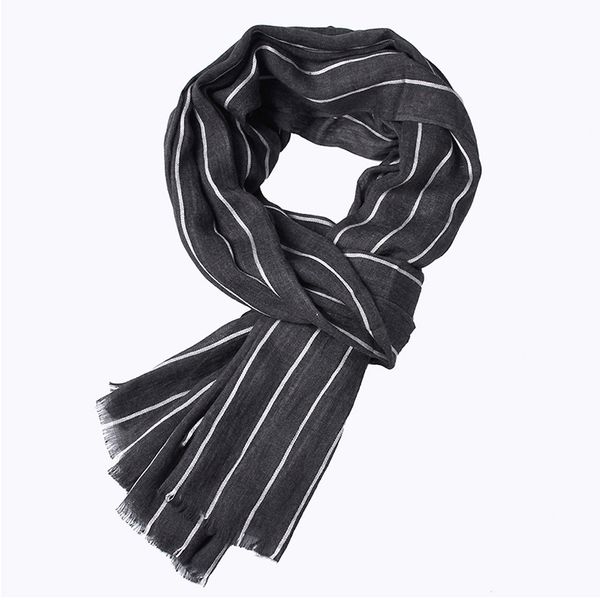 

winter designer scarf men striped cotton scarf male business shawl wrap bufandas striped with tassels