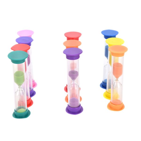 

1pcs random color hourglass sandglass sand cook clock timer home decoration 1/2/3 mins other clocks accessories