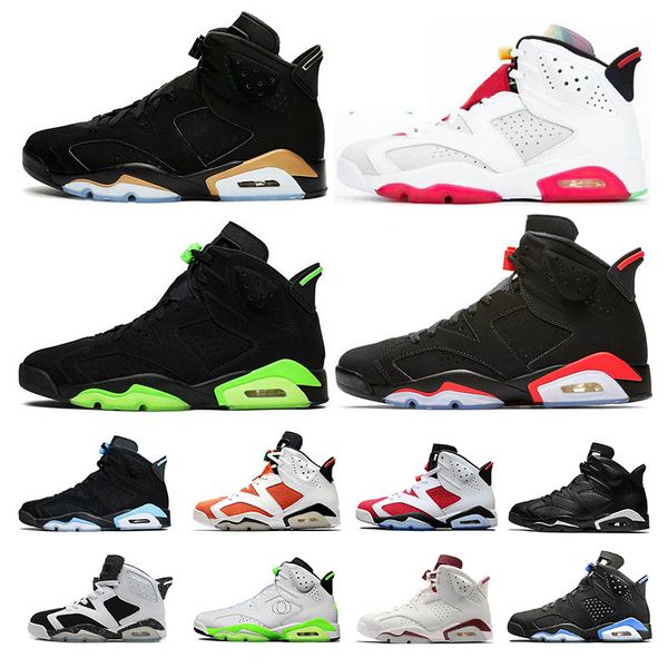 

6 6s men women basketball shoes aleali may black cat infrared carmine dmp electric green gatorade hare maroon oregon white sports sneakers