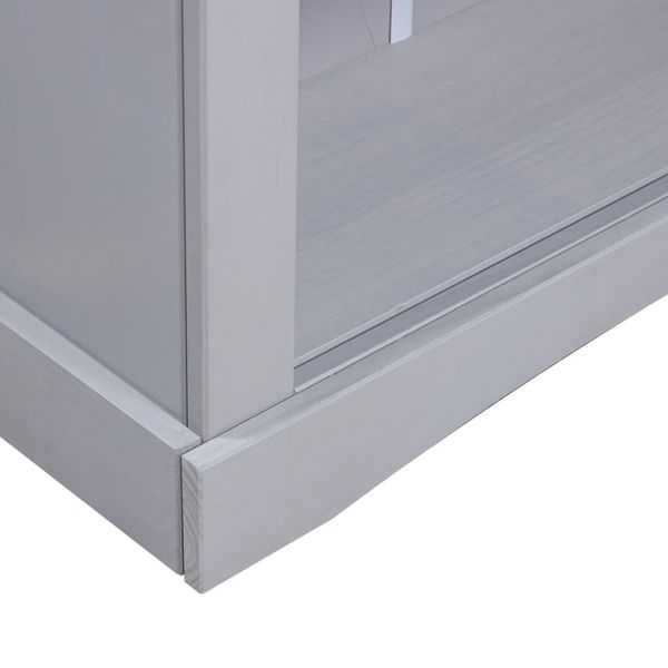 

3-tier mexican pin bookcasee corona range grey 81x29x100 cm living room furniture