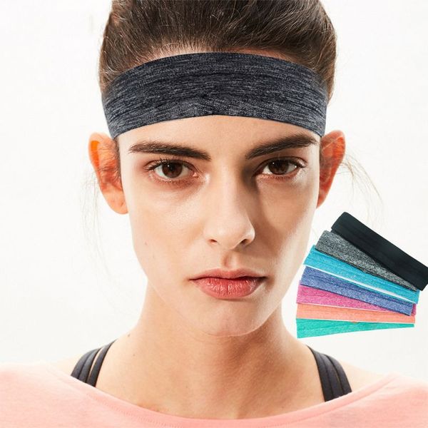 

running sports headband sweat absorbent slip elastic antiperspirant headbands, yoga fitness basketball running tennis hairband, Yellow;black