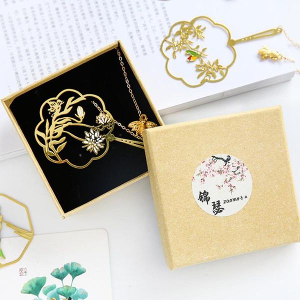 

dried flower metal brass hollow tassel bookmark girl boutique gift cultural birthday creative literature 2019 gift b3h3