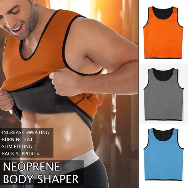 

heavy duty fitness weight loss body sweat sauna suit exercise gym anti-rip for men neoprene body shaper, White;black