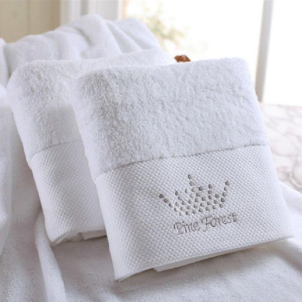 

white l weave 100% great quality cotton hand towel bath towel