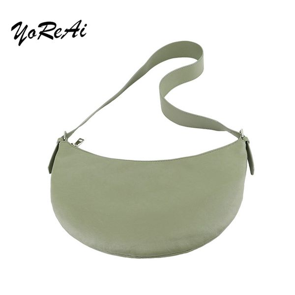 

large capacity ladies pu material solid color messenger bag original design shoulder bags simple style girls shopping tote