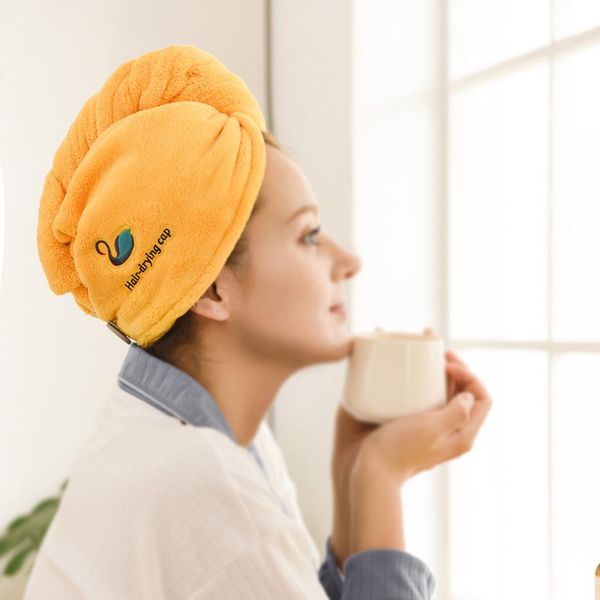 

dry hair cap coral velvet thickening to increase soft absorbent shower cap dry hair towel travel bathing makeup supplies