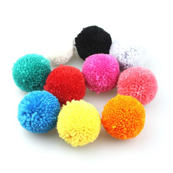 

6pcs/bag faux cashmere pom pom diy fashion cute yarn pompoms balls for keychain hat bags hair scarves accessories diameter 50mm