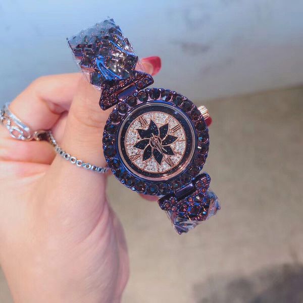 

новый стиль топ бренд женщин дизайнерские часы кристалл аналоговые роскошные горный хрусталь наручные часы повседневная кварцевые часы для д, Slivery;brown