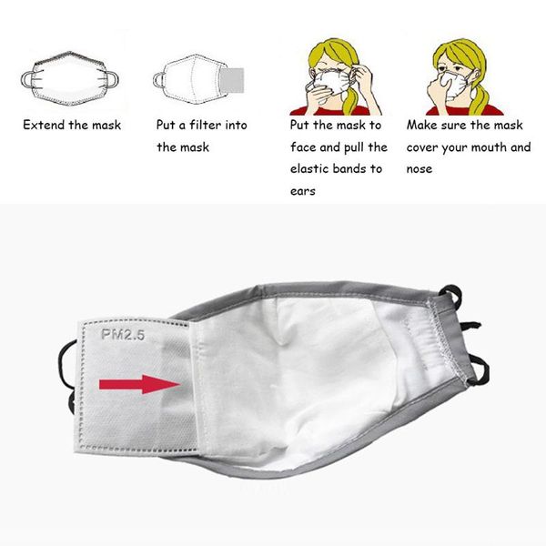 

бесплатная доставка dhl pm2. 5 маска для лица фильтр анти-пыль и вирус гриппа дым газ аллергии регулируемая многоразовая защита n95 для женщ