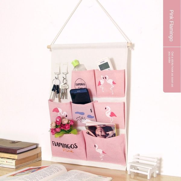 

bed fabric door back wall hanging cloth finishing dormitory bag wall hanging storage bag mobile phone storage