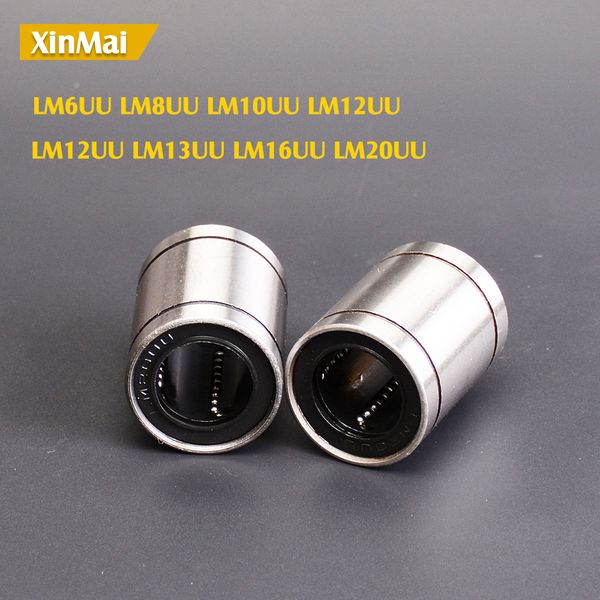 

10pcs/lot lm8uu lm10uu lm16uu lm6uu lm12uu lm20uu linear bushing 8mm cnc linear bearings for rods liner rail shaft parts