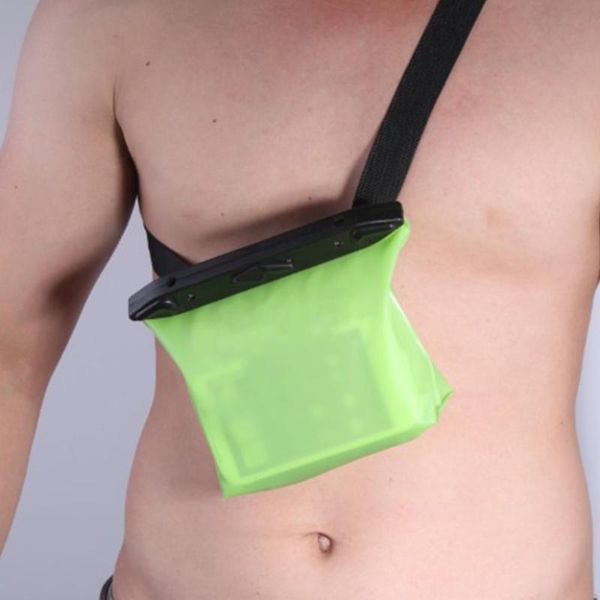 

storage swimming pvc waist bag diving phone pocket portable sports adjustable strap waterproof pouch practical outdoor