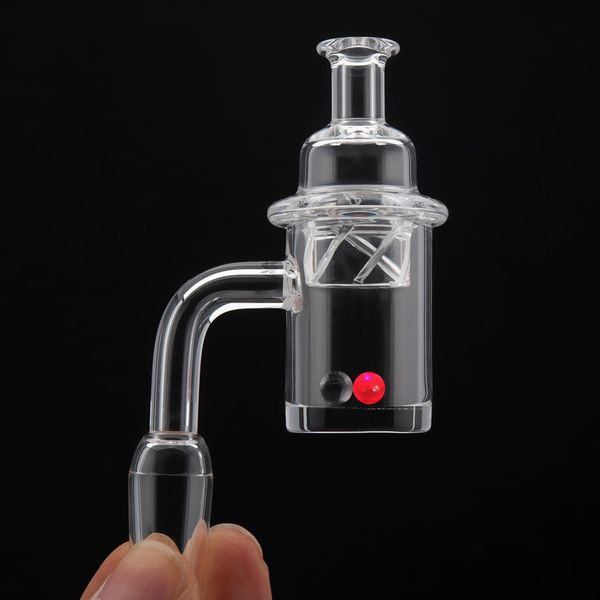 

2019 Новый Quartz Banger с прядильной Carb Cap и Руби Terp Pearl 25мм Banger ногтей Женский Мужской 45 90 градусов для стеклянных труб