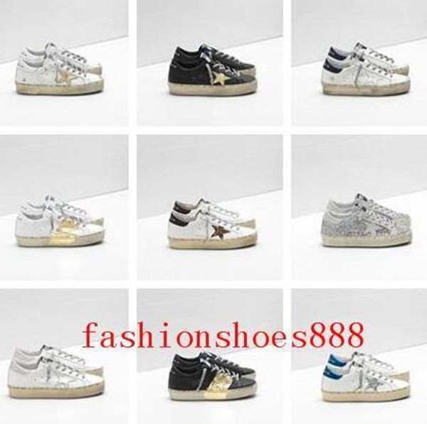 

italy s golden old style star fashion sneakers luxury genuine leather mens womens casual shoes gooses trainer hi star size 35-45