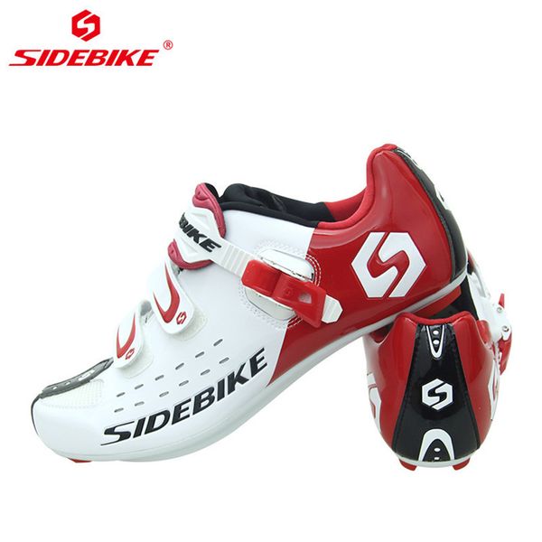 

sidebike men athletic cycling bike shoes road bicycle sport shoes sneakers autolock sapato ciclismo eur size 40-46, Black