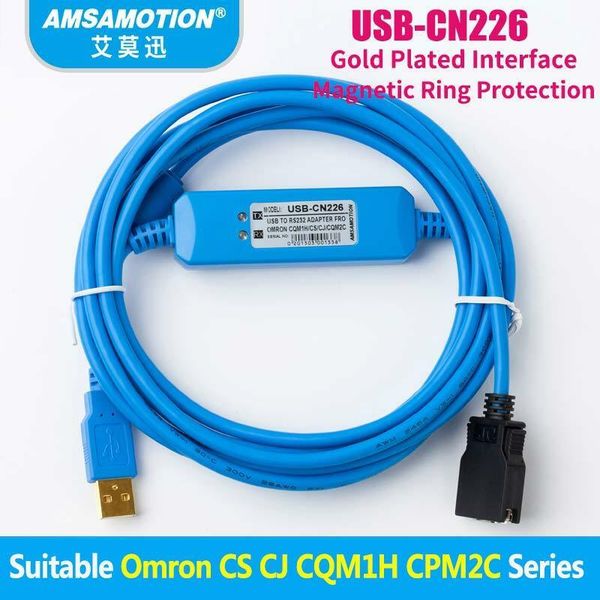 

usb-cn226 cs1w programming cable to rs232 for omron cs/cj/cqm1h&cpm2c plc win7