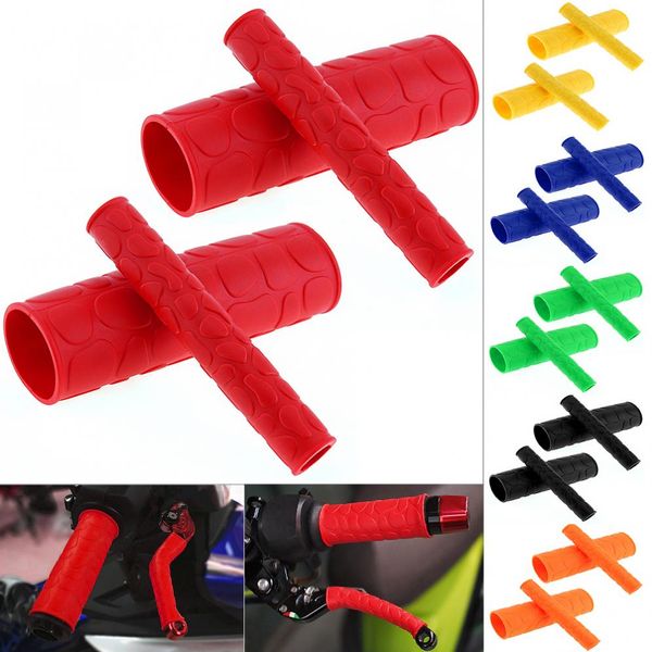 

2pair universal 106mm soft trp motorcycle handle grips with 2 pcs handbrake covers