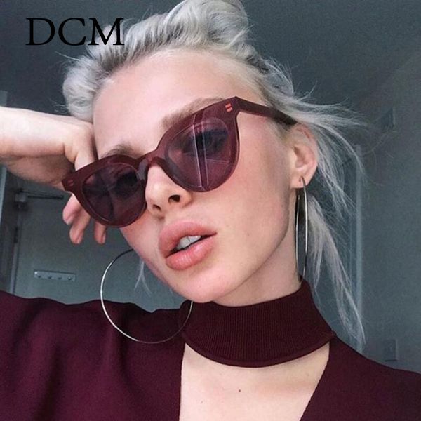 

dcm cat eye sunglasses women brand designer retro fashion female lady sun glasses oculos de sol feminino uv400, White;black