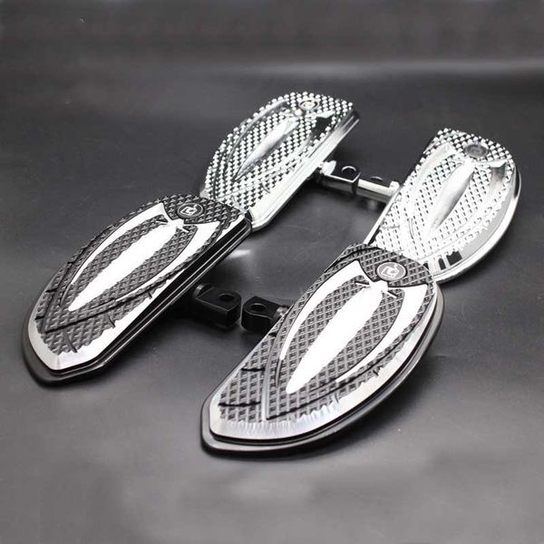 

motorcycle chrome and black color driver floorboards pedal for harley sportster 883 1200 touring dyna & softail