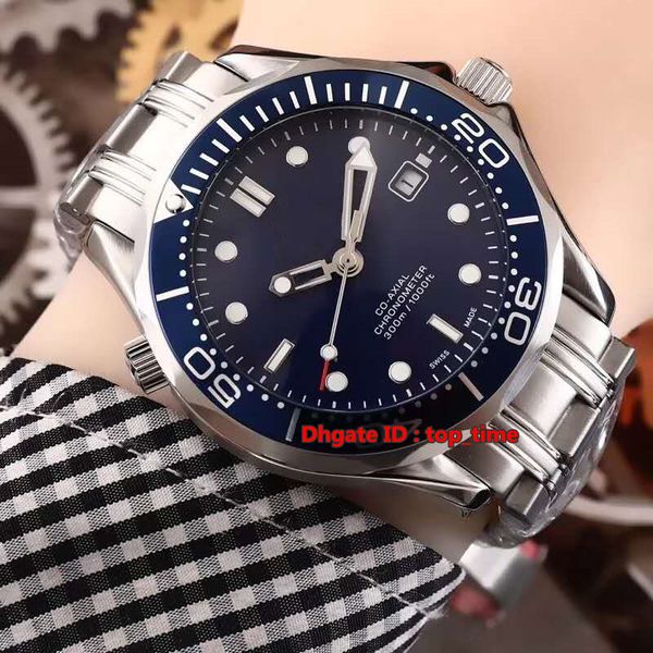 

4 style diver 300m co-axial 41mm miyota 8215 automatic mens watch 212.30.41.20.03.001 blue dial stainless steel bracelet gents watches, Slivery;brown