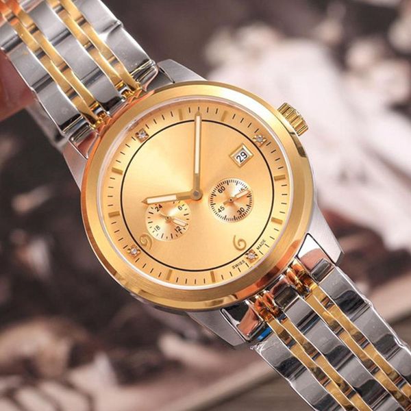 

satch 8219 automatic mechanical luxury watch chronograph mens watches sapphire wristwatches mens designer watches, Slivery;brown