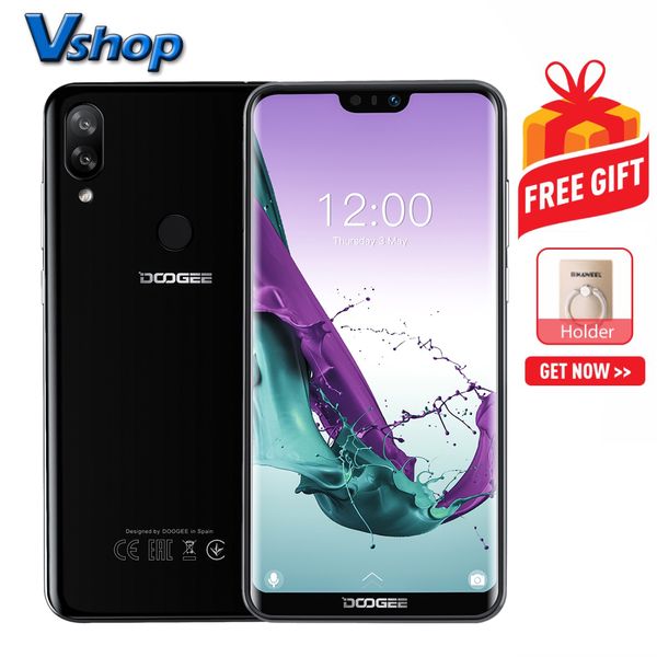 

Doogee n10 3gb 32gb dual back camera face id fingerprint identification 5 84 inch notch creen android 8 1 oreo c9863a octa core dual im