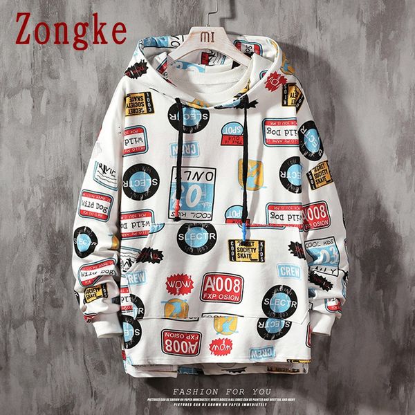 

zongke harajuku hoodie men japanese streetwear mens hoodies hip hop hoody sweatshirt men hoodies sweatshirts 5xl 2019 autumn, Black