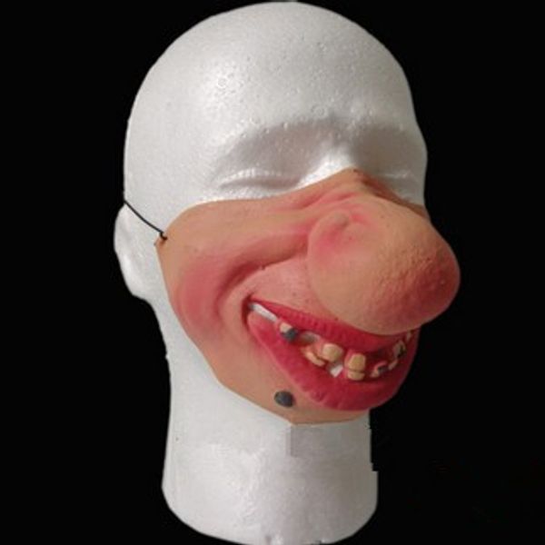 

new big nose funny half face mask latex mask prank mascaras cosplay props spoof funny joke trickster