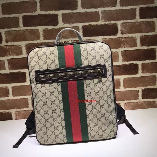 

2020 высокое качество знаменитости дизайн письмо тиснением зеленый пояс холст кожаный рюкзак мужчина женщина 478324 дорожная сумка