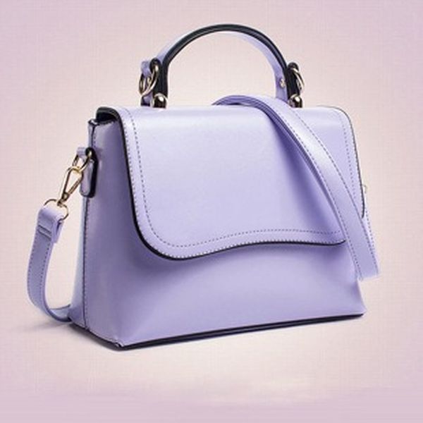 

classic oil wax leather ladies handbag messenger bag shoulder satchel handbag