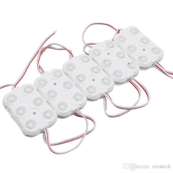 

6 pcs led module light with lens waterproof ip65 led back light dc12v 2.5w smd 5730 6 led ip66 injection module 65mmx40mm