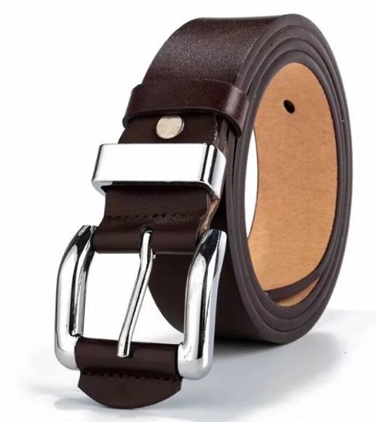 

2019 men's new high-end belt buckle belt fashion men's wholesale ing, Black;brown