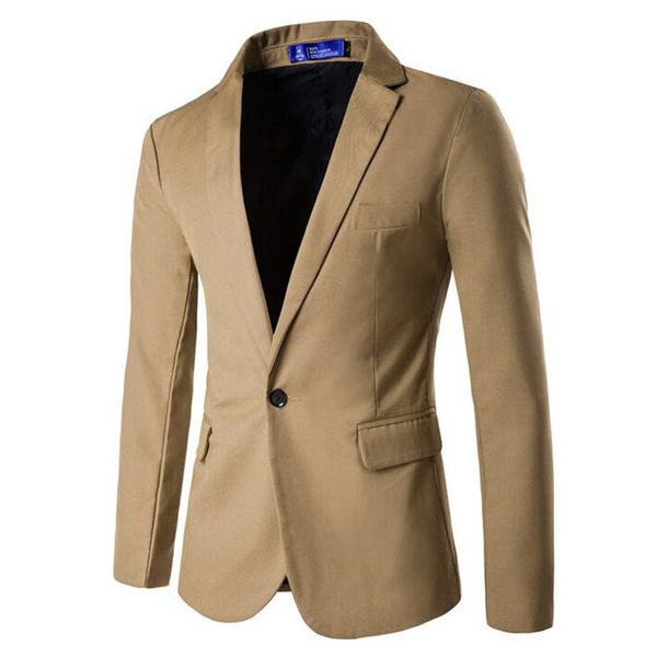 

suit men's new spring and autumn solid color slim fashion business casual suit jacket / male wedding dress simple blazer dress, White;black