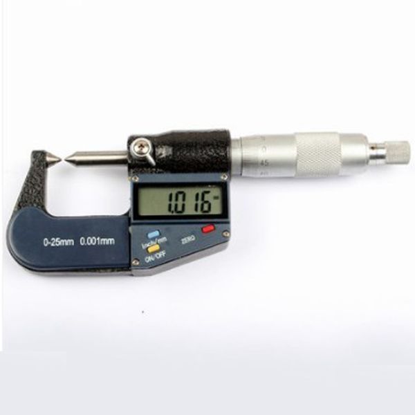 

high precision 0-25mm 0.01mm metric outside diameter micrometer gauge caliper tool with mini wrench
