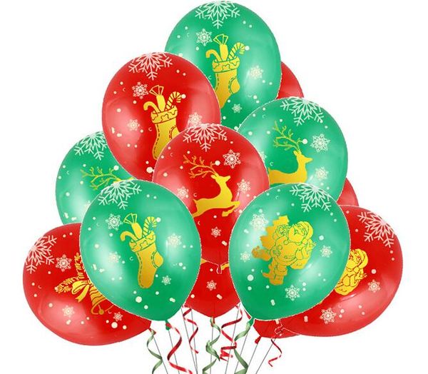 Decorazioni Natalizie Con Palloncini.Acquista Palloncino In Lattice Di Natale Con Palloncini A Forma Di Foglia D Oro Da 12 Pollici Rosso E Verde Decorazione Natalizia A 43 22 Dal Cosmose Dhgate Com