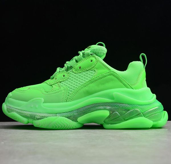 

qulaity green 2019 fashion paris casual shoes dad for men's women beige black sports designer triple s shoes size 36-45 c03