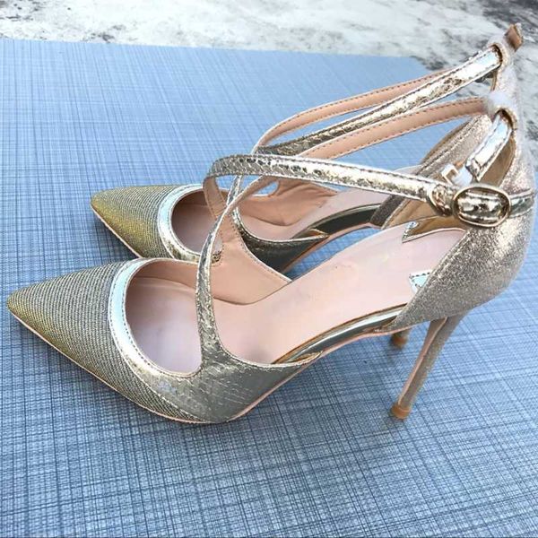 

new summer women sandals high thin heel pointed party ladies bling cross-strap women shoes white high heels sandals, Black