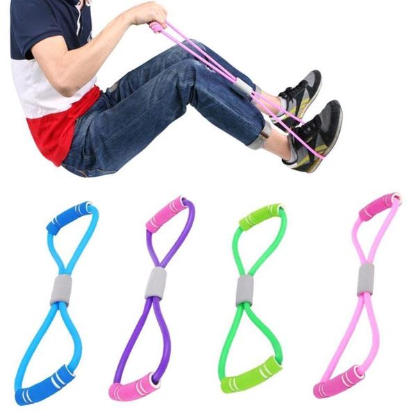 

8-shaped rally yoga gel fitness resistance 8 word chest exercise band exercise rubber rope fitness dilator elastic muscle j1h2