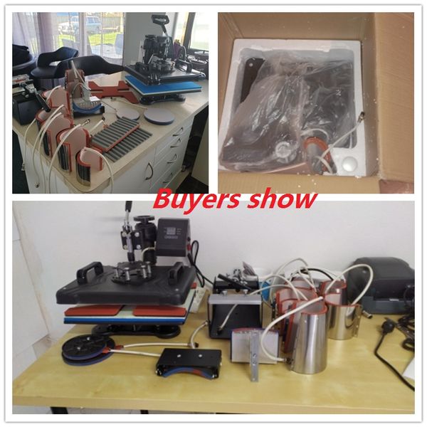 

double display 15 in 1 heat pen press machinesublimation printer/shoe transfer machine heat press for mug/cap/t shirt/shoe/pen