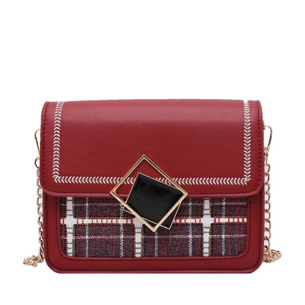 

моды сумка для женщин 2020 площади клетчатых плеч bolsos mujer crossbody мешки для женщин мешка мешка основного фам