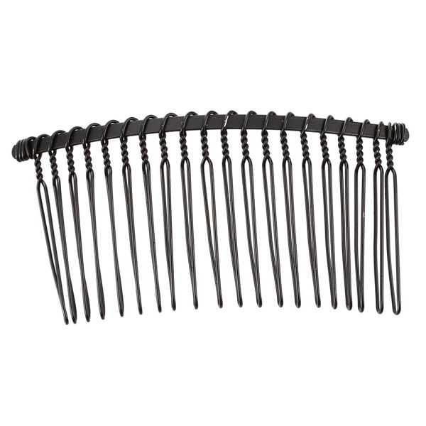 

x metal hair comb plug kushikami jewelry black mode, Golden;silver