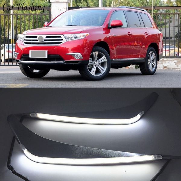 Grosshandel Grosshandelsled Fur Toyota Highlander 2012 2013 2014 Tagfahrleuchte Gelb Signal Relais Auto Scheinwerfer Augenbraue Drehen Von Haolincar