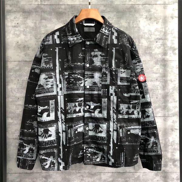 

cav empt shirts long sleeve men women streetwear retro washed do old c.e cav empt pocket loose casual hip hop cavempt shirts, White;black