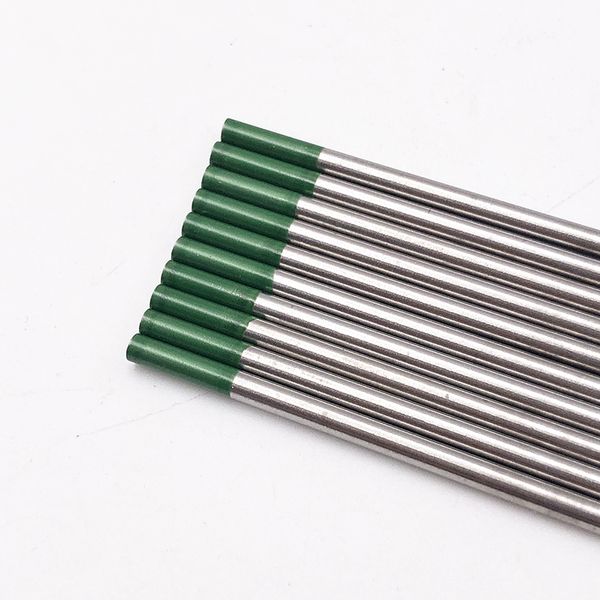 10 pz elettrodi di tungsteno WP TIG puri da 1,0 mm 1,6 mm 2,0 mm 2,4 mm 3,2 mm 4,0 mm